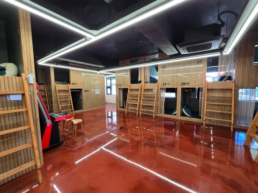 2nd floor area stocked with board games
