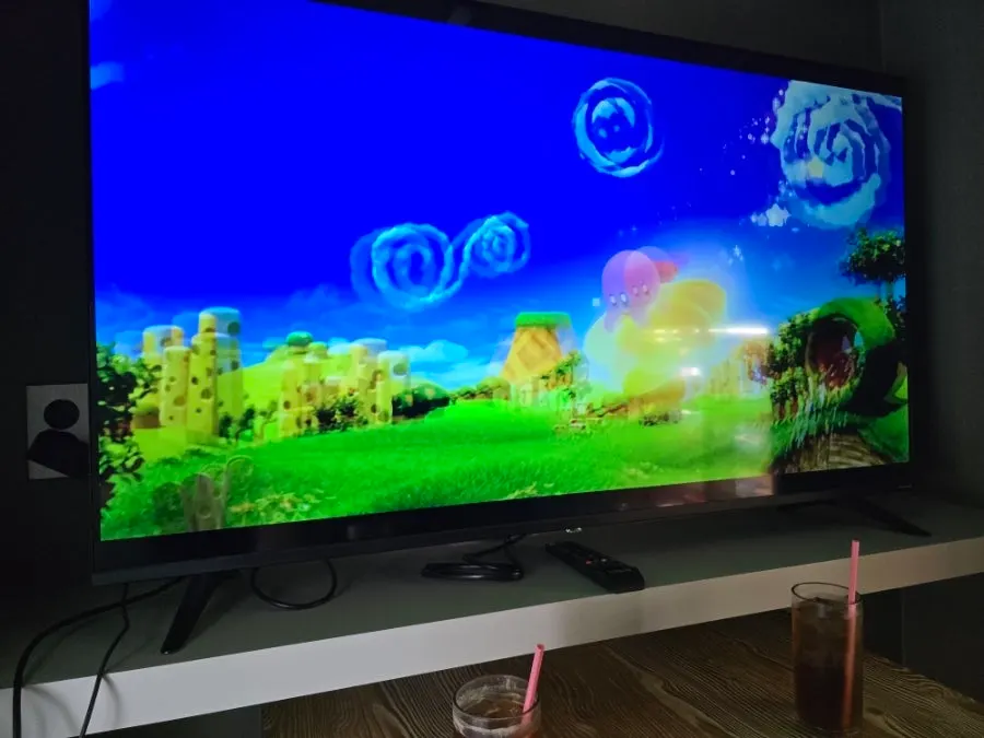 Nintendo game screen in progress inside the room