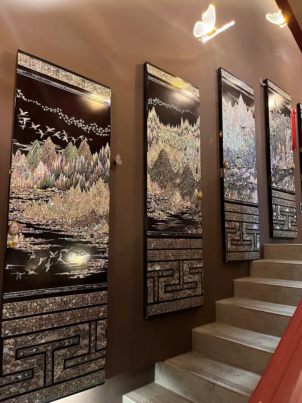 Stairway leading up to the 2nd floor