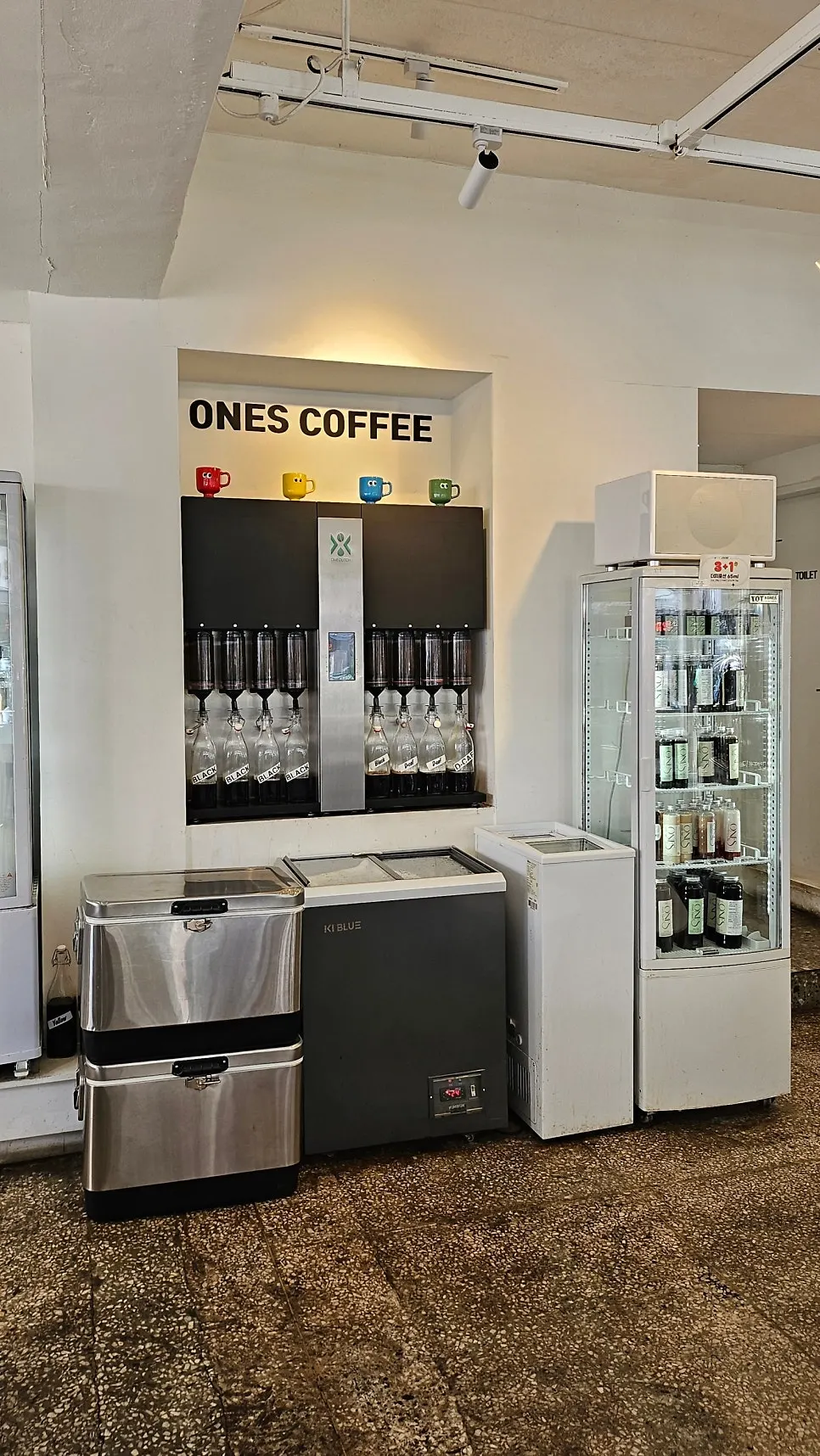 Dutch coffee brewing equipment in action