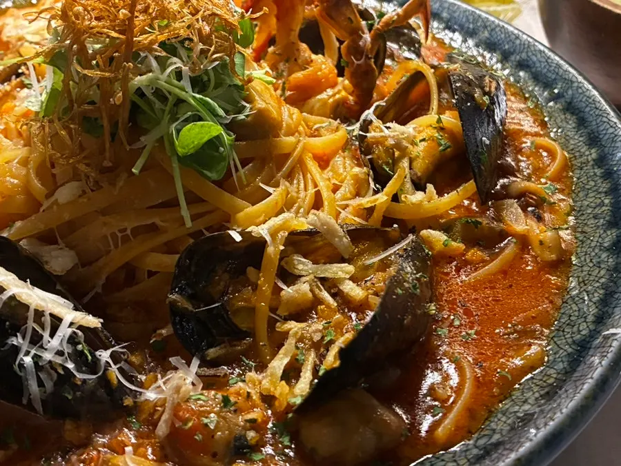 Signature photo of seafood arrabbiata at Oneul Pasta Magok Branch