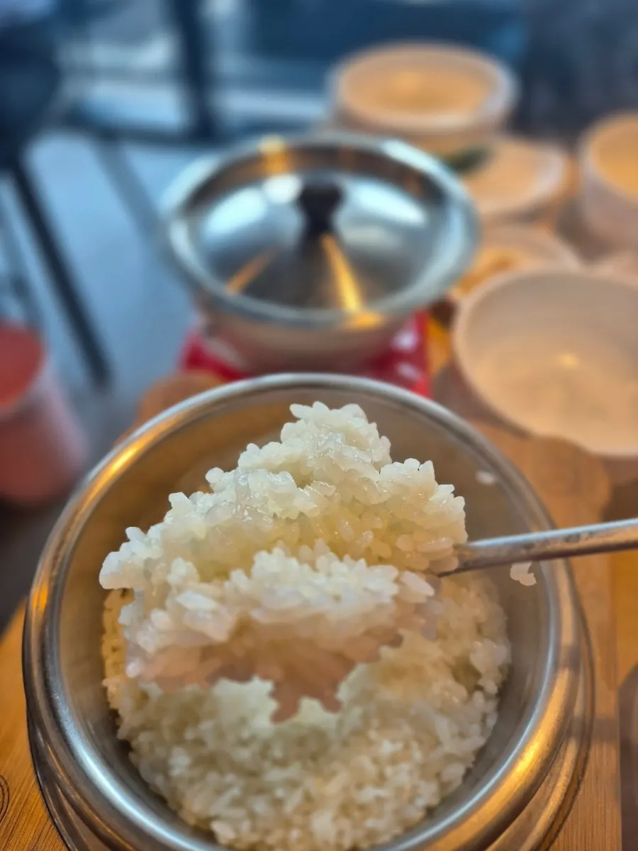 Freshly made sotbap at Oneuldo Utja Chowol