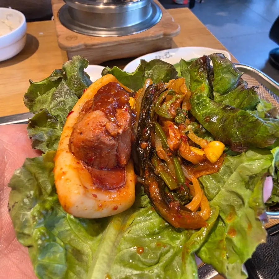 Duruchigi served together with bean sprouts