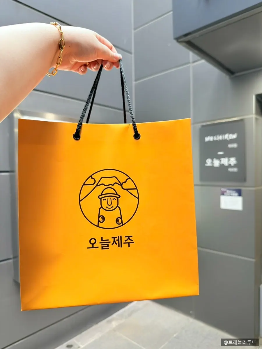 Corner of Today Jeju selling Jeju-themed goods
