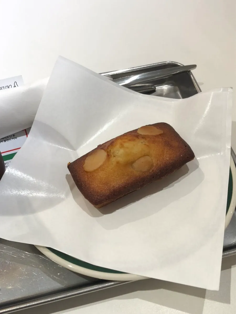 Warm macadamia financier