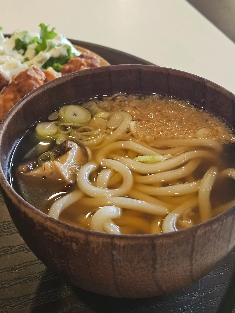 Mini udon served as part of the set