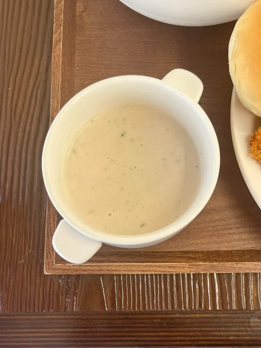 Full set with soup, buckwheat soba, and pork cutlet