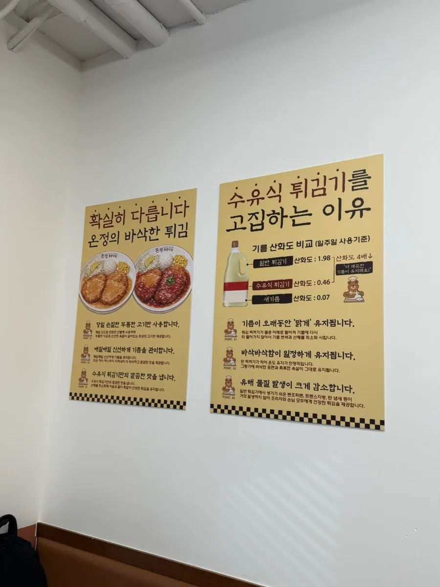 Sign about same-day trimmed meat and oil management