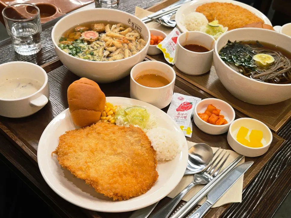 소스 따로 요청한 경양식 돈까스 세트