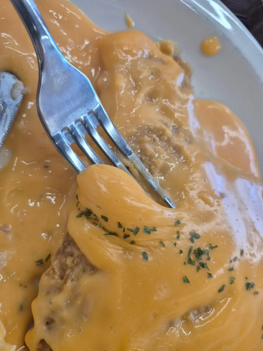 체다치즈 돈까스 클로즈업