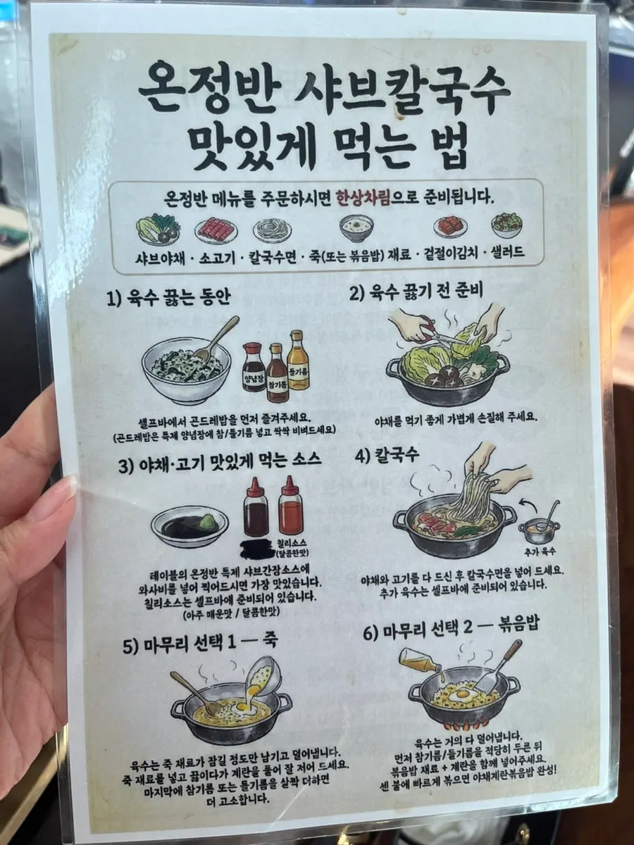 Guide on how to enjoy shabu-kalguksu the best way