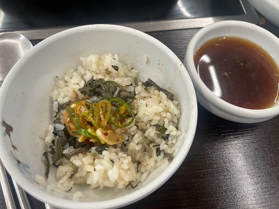 곤드레밥 상차림