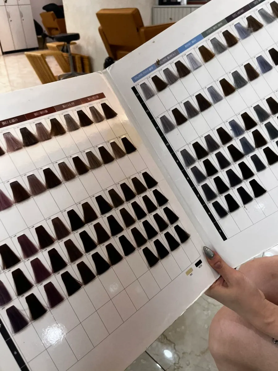 Color consultation in progress