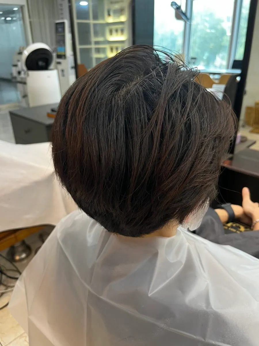 Applying the dye during the treatment