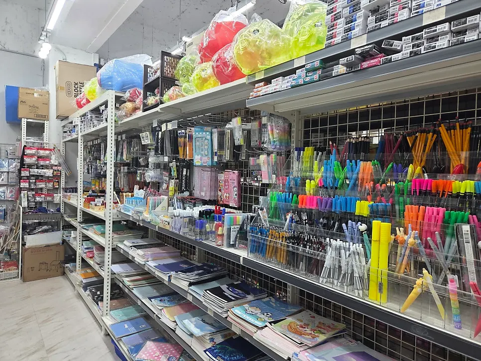 First floor corner with appliances and tools on display