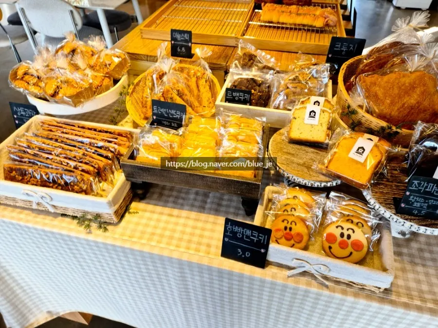 On the Rail's bakery display with salt bread and croissants