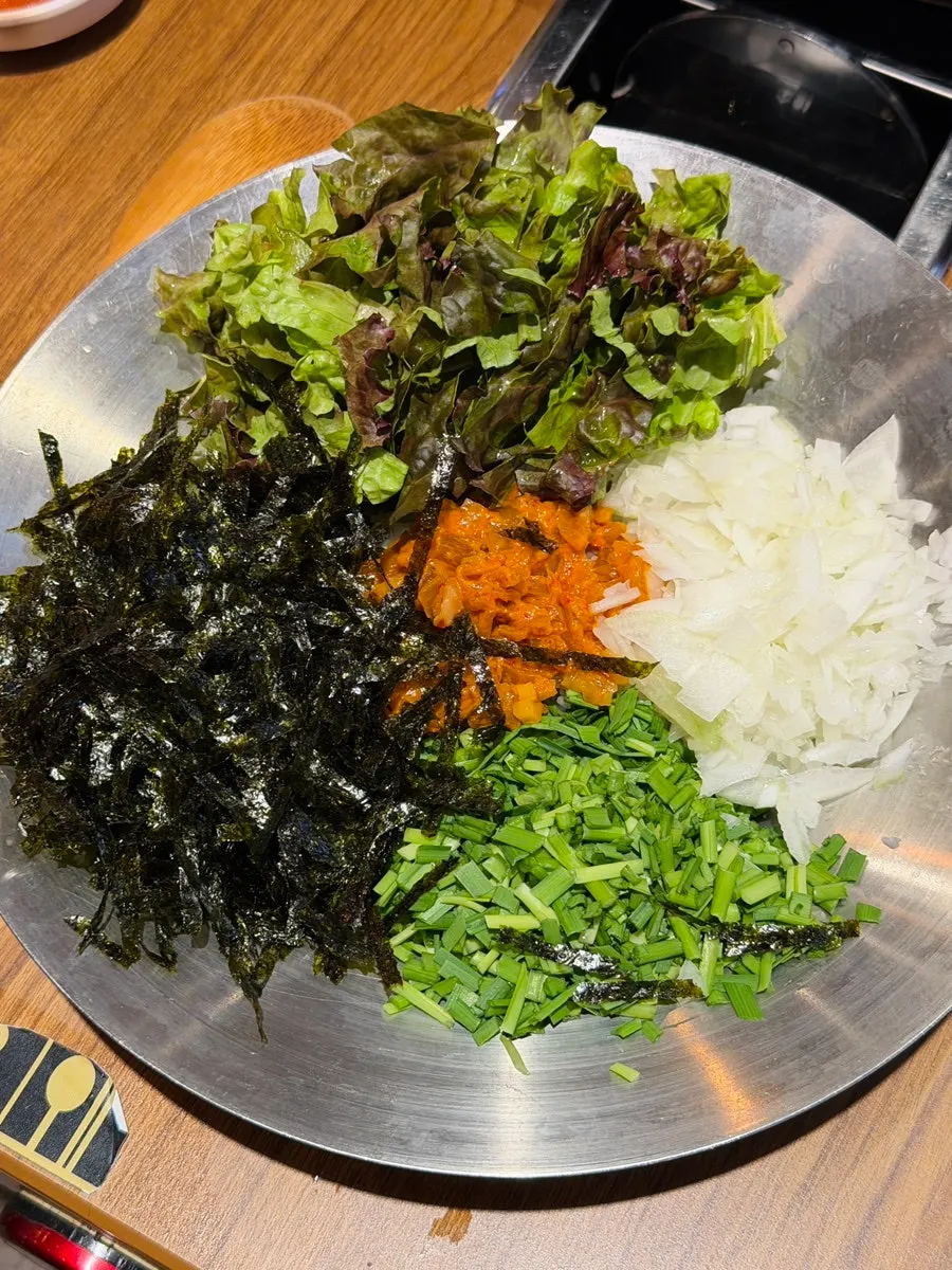 볶음밥용으로 남겨둔 오리고기