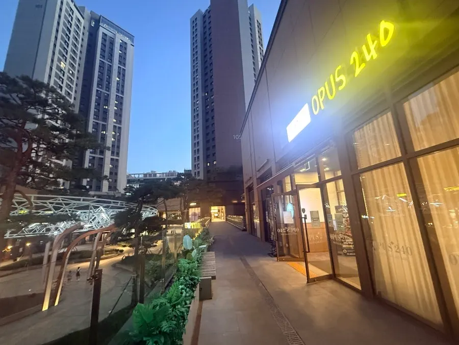 넓고 깔끔한 오퍼스240 홀 분위기
