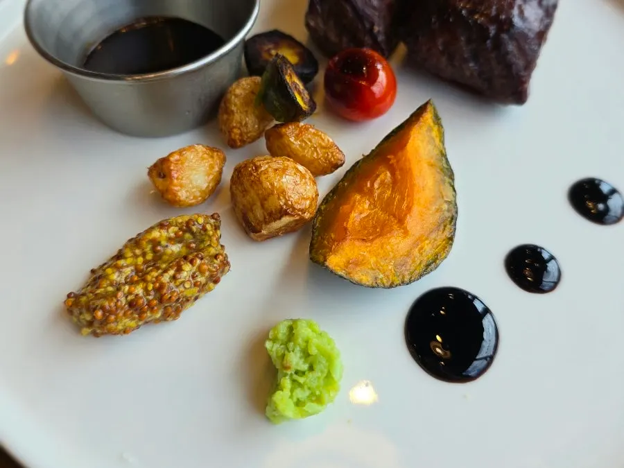 Thickly sliced 240g steak