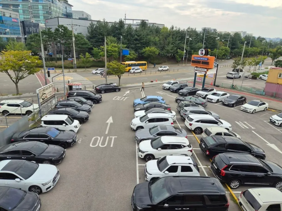오렌지베이글 옥상 포토존 전경