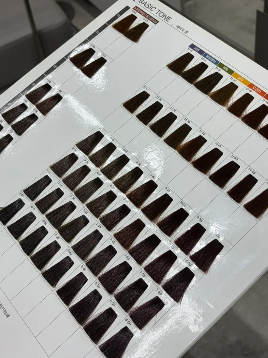 Salon chair during the dye consultation
