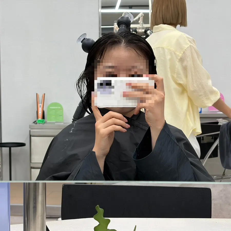 1단계 수분 케어 진행 모습