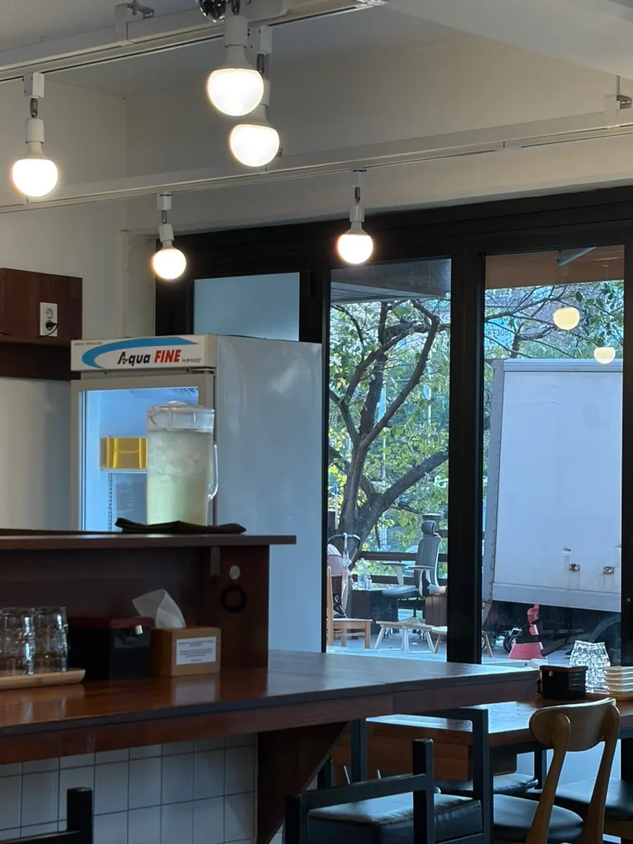 Interior of Oreno Ramen Eunpyeong with bar and table seating