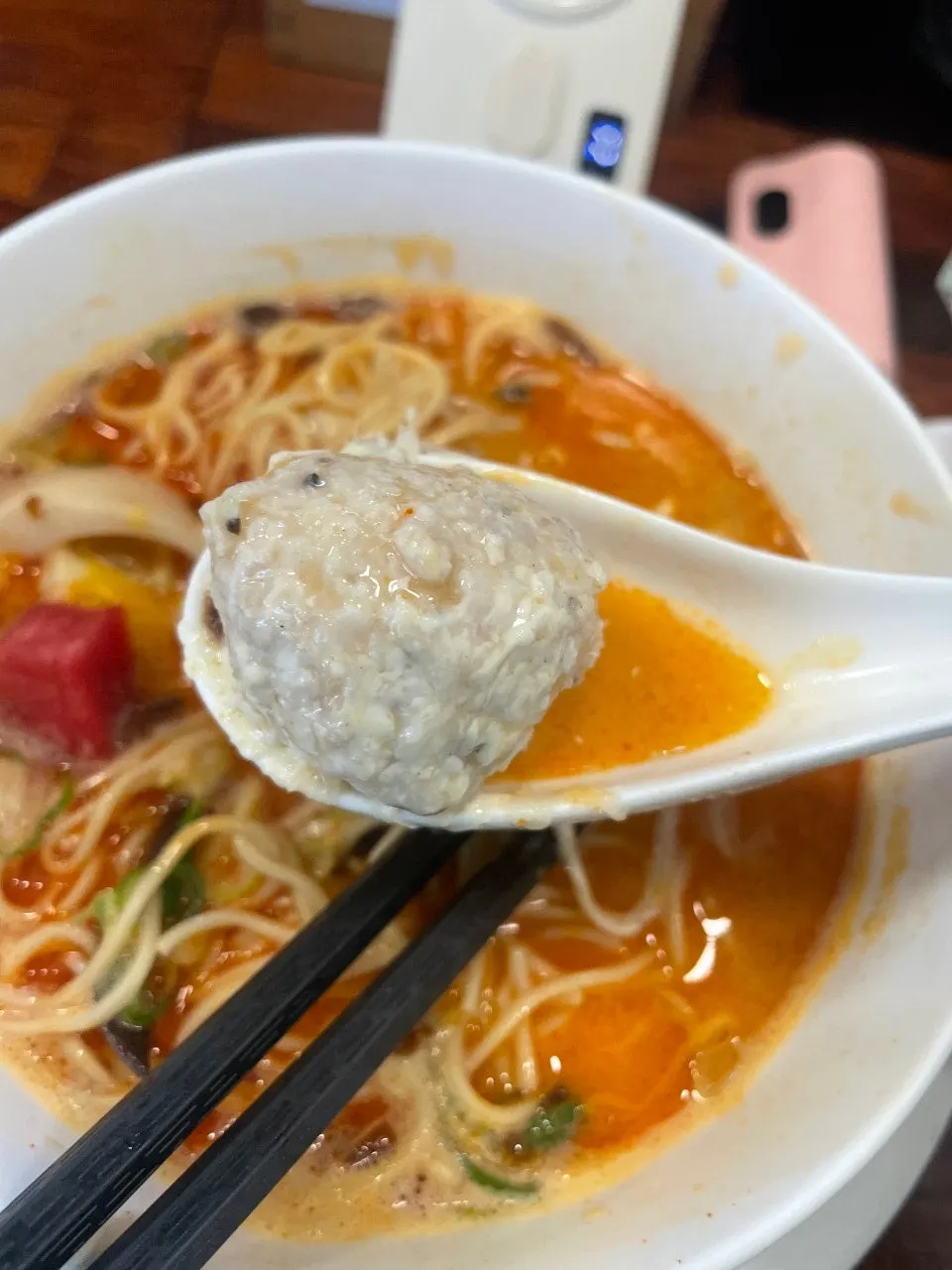 식사를 마친 오레노라멘 은평점 테이블