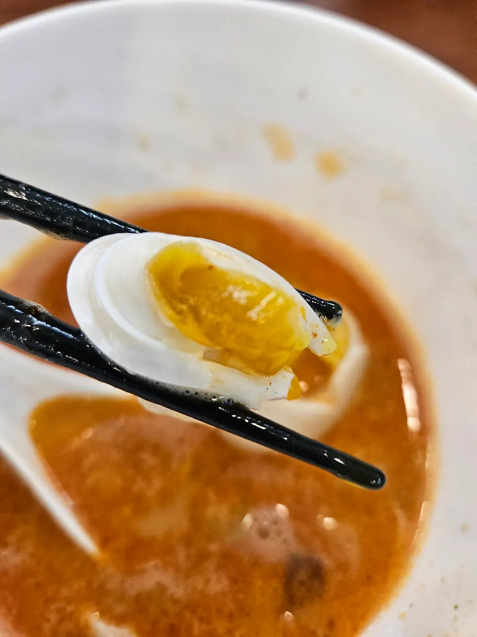 카라빠이탄 국물에 밥을 말아 먹는 마무리