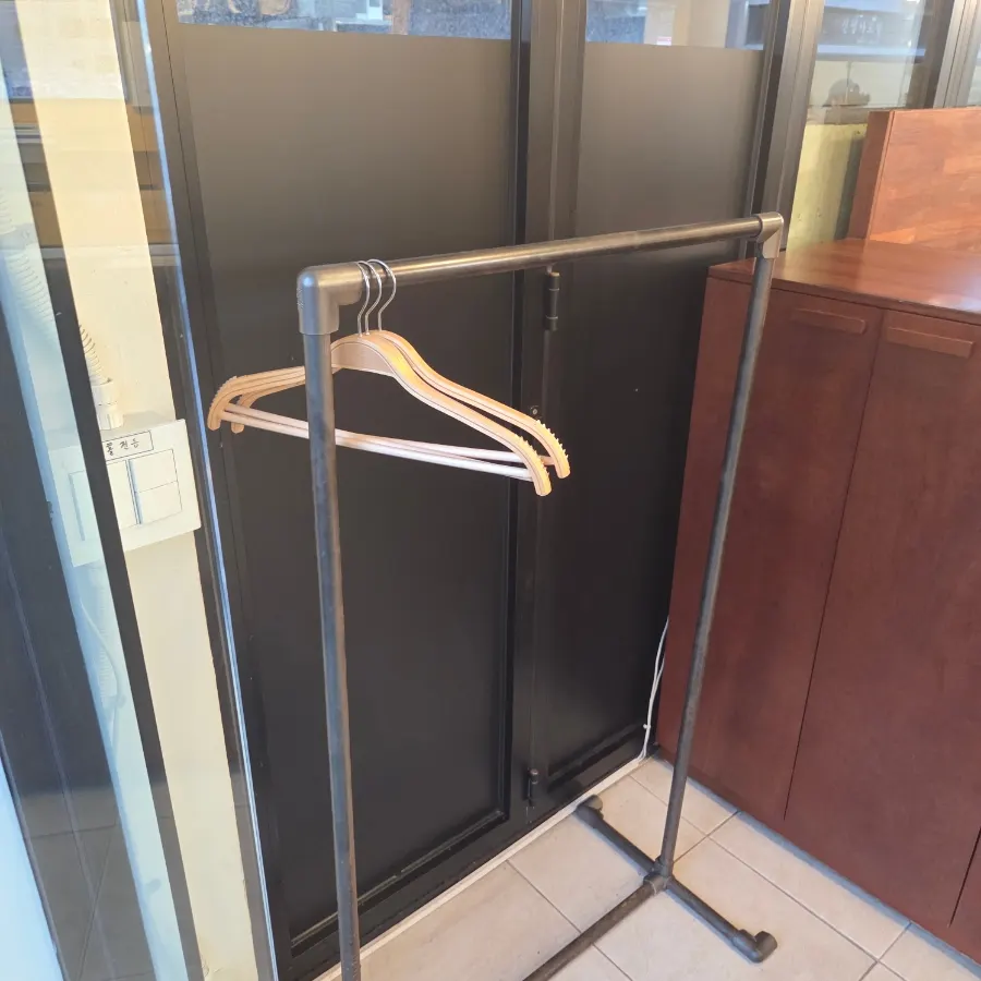 Coat hanger for guests in the restaurant
