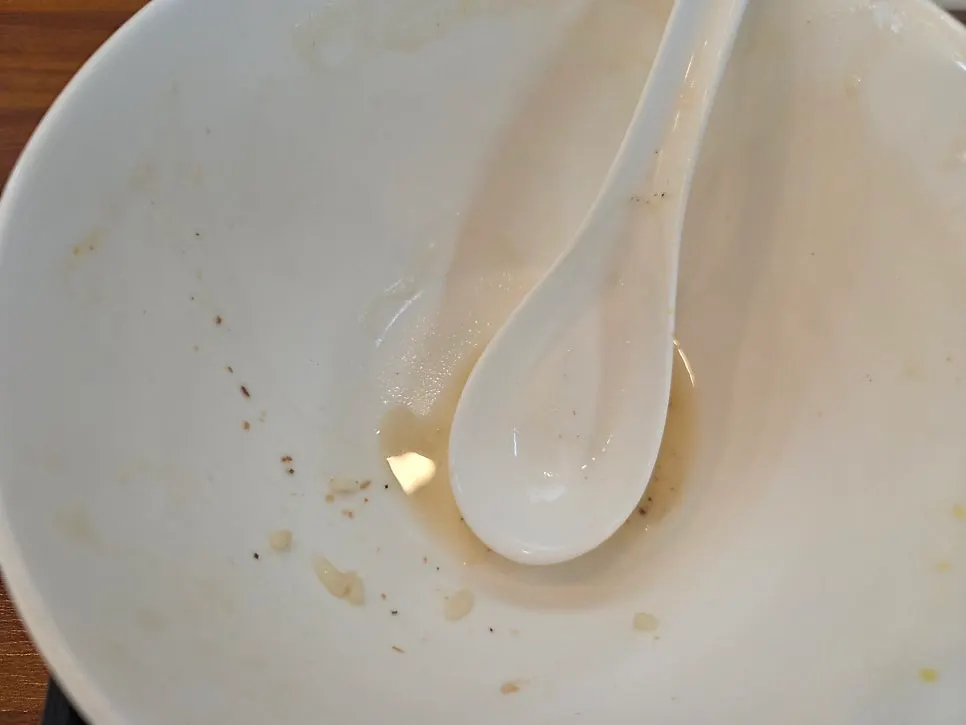 Ramen bowl finished to the last drop