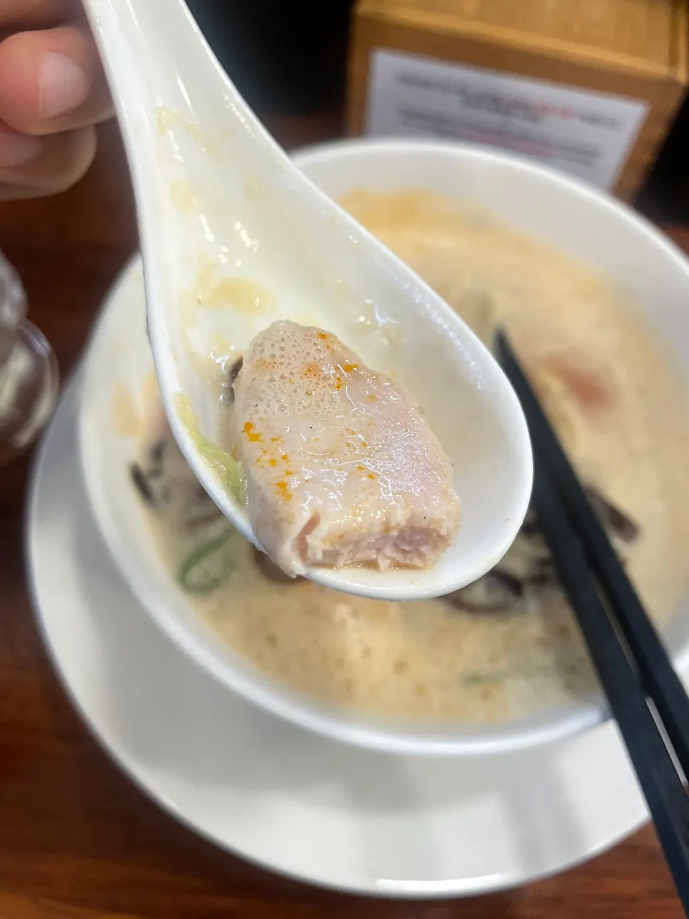 Rich chicken-broth tori paitan soup