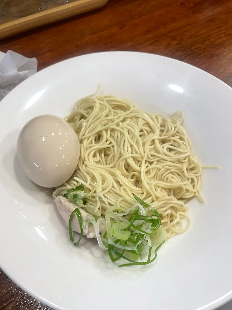 Cross-section of a soft-boiled ajitamago egg