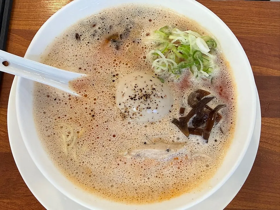 매콤한 소스가 들어간 카라빠이탄 라멘