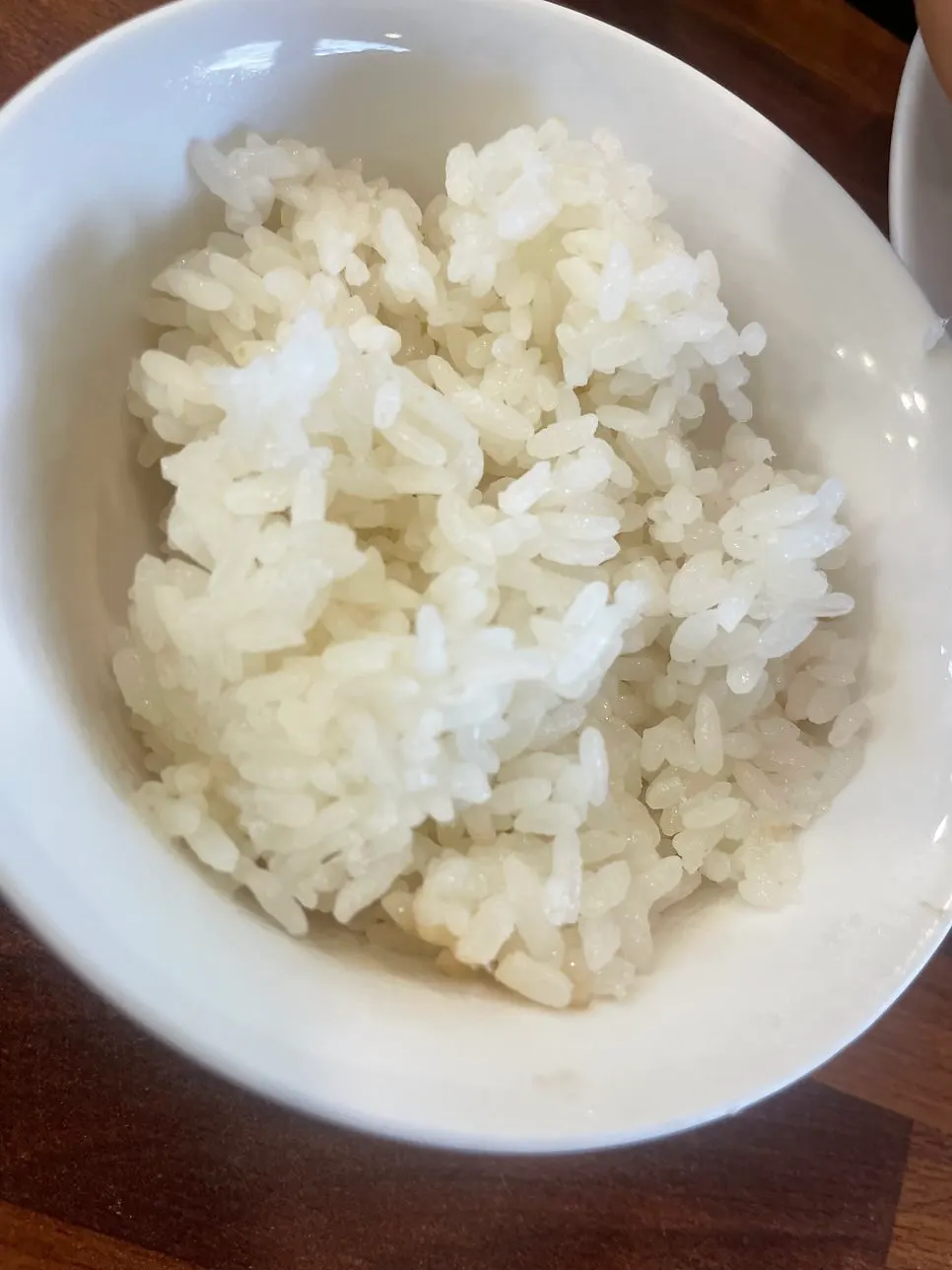 A bowl of rice served alongside the ramen