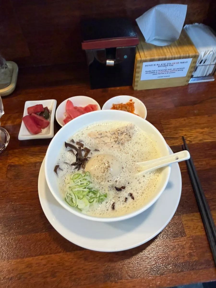 오레노라멘 강남점 닭육수 베이스 라멘 메뉴