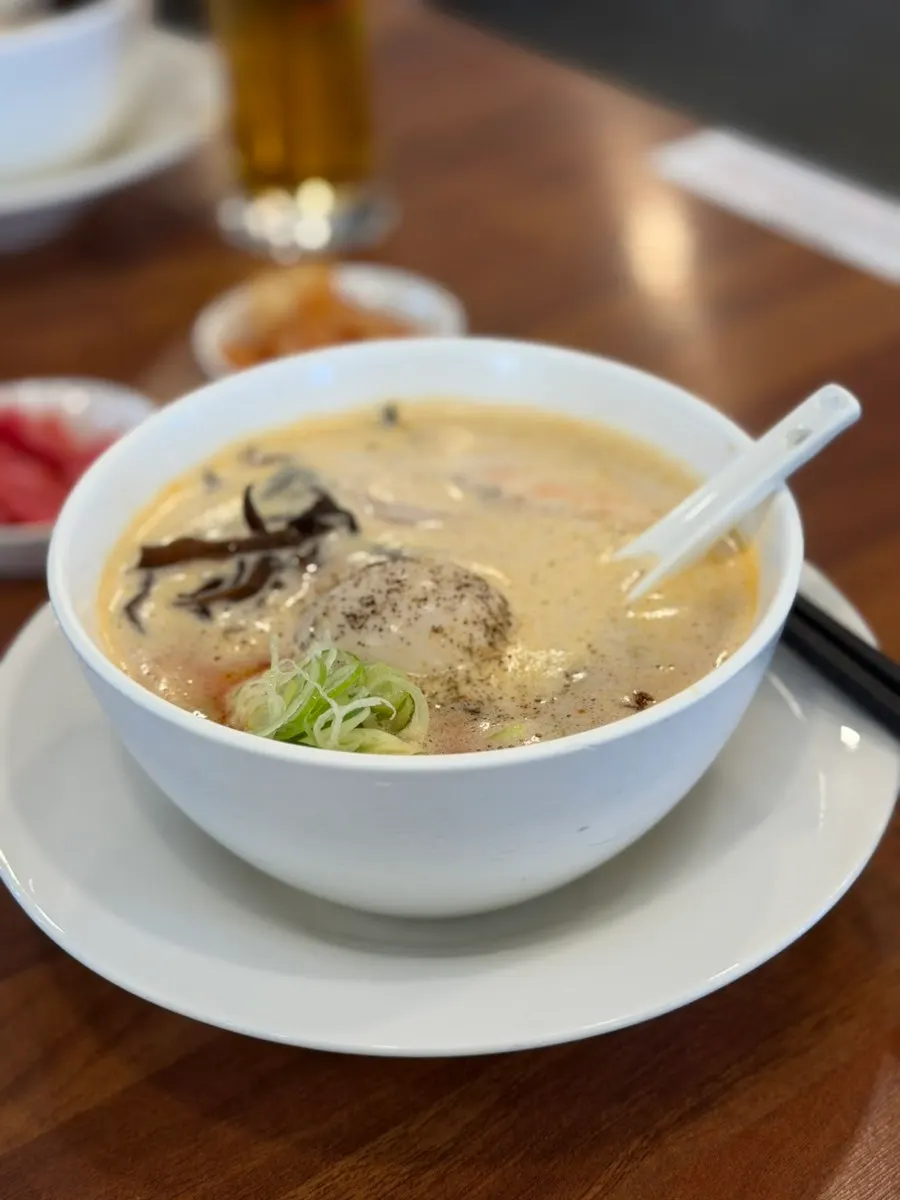 라멘과 함께 나온 맛김치