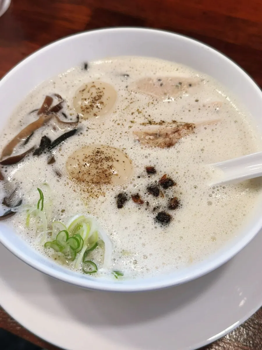반숙란을 추가한 토리빠이탄 클로즈업