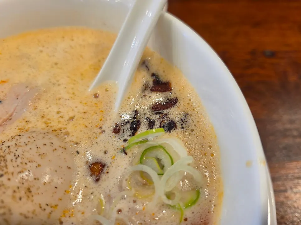 Ramen topped with a soft-boiled ajitama egg