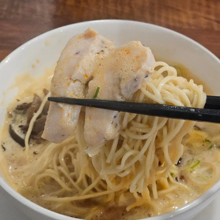 Spicy chicken broth of the kara paitan