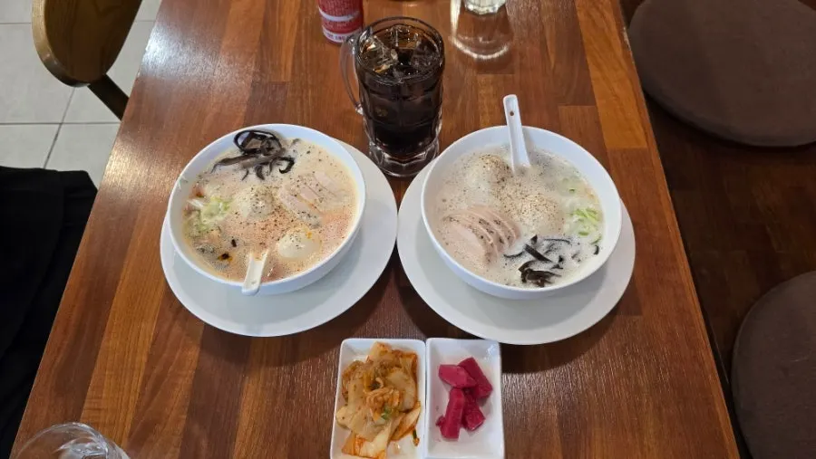 오레노라멘 은평점 냉말차 한 잔