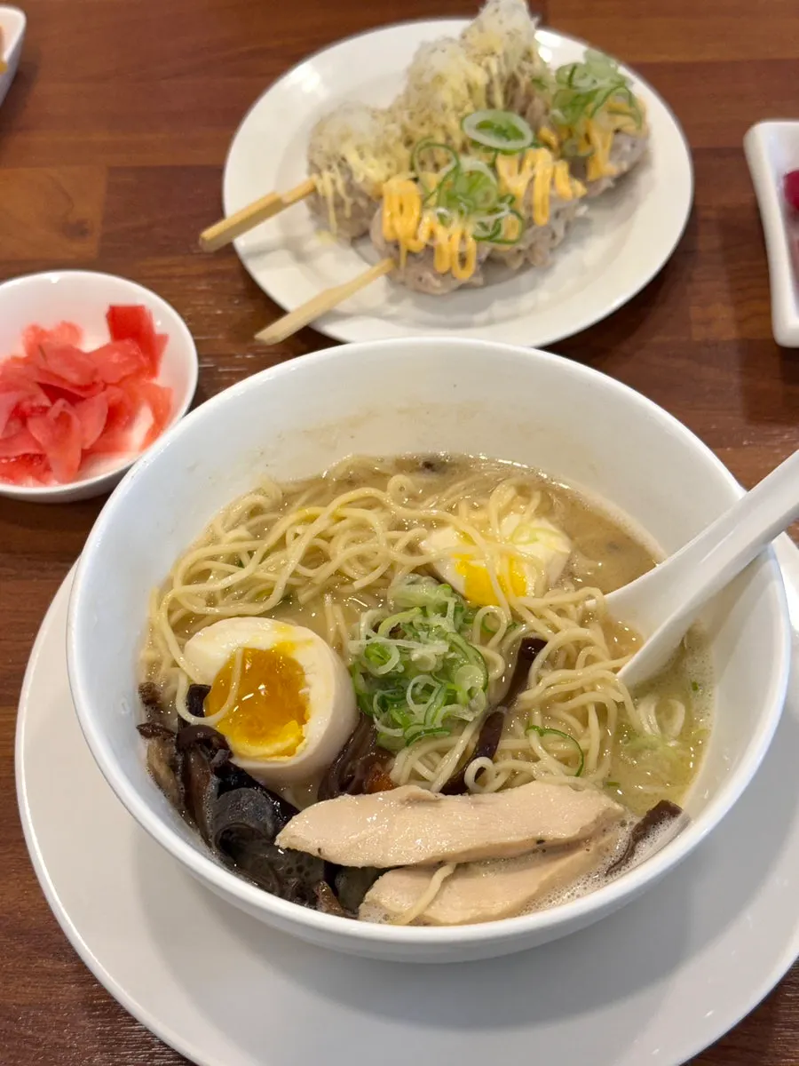 Cross-section of a soft-boiled egg with a moist yolk