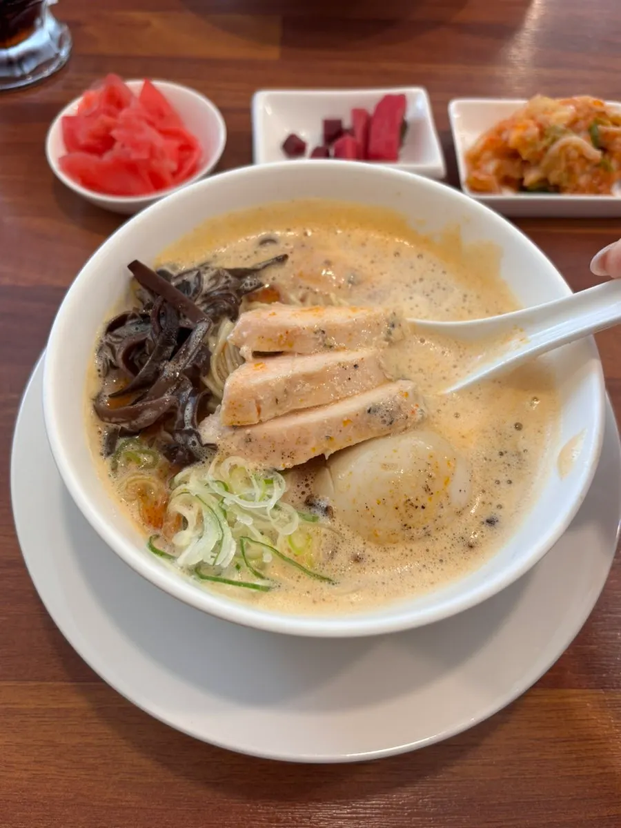 Two bowls of ramen on the table at Oreno Ramen Gangnam