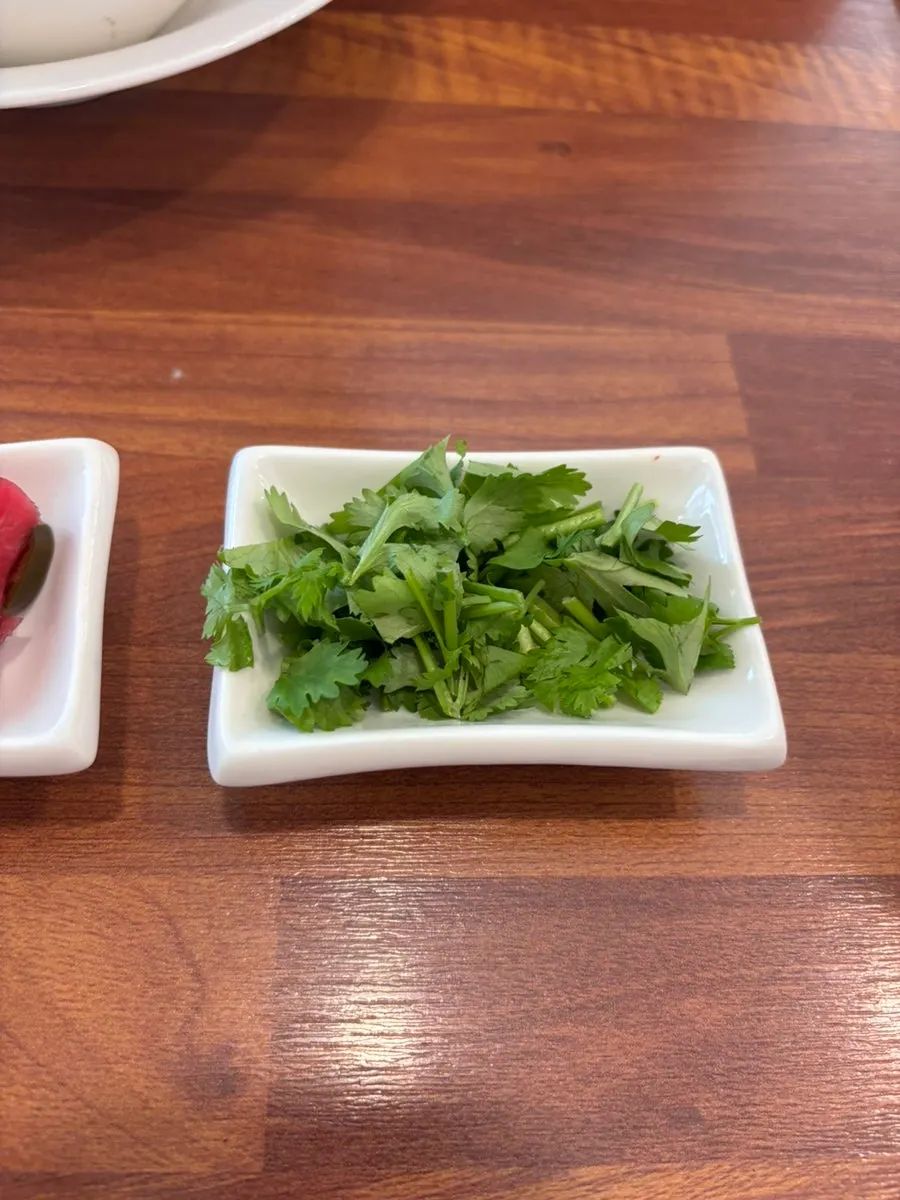 Side dishes and table setting