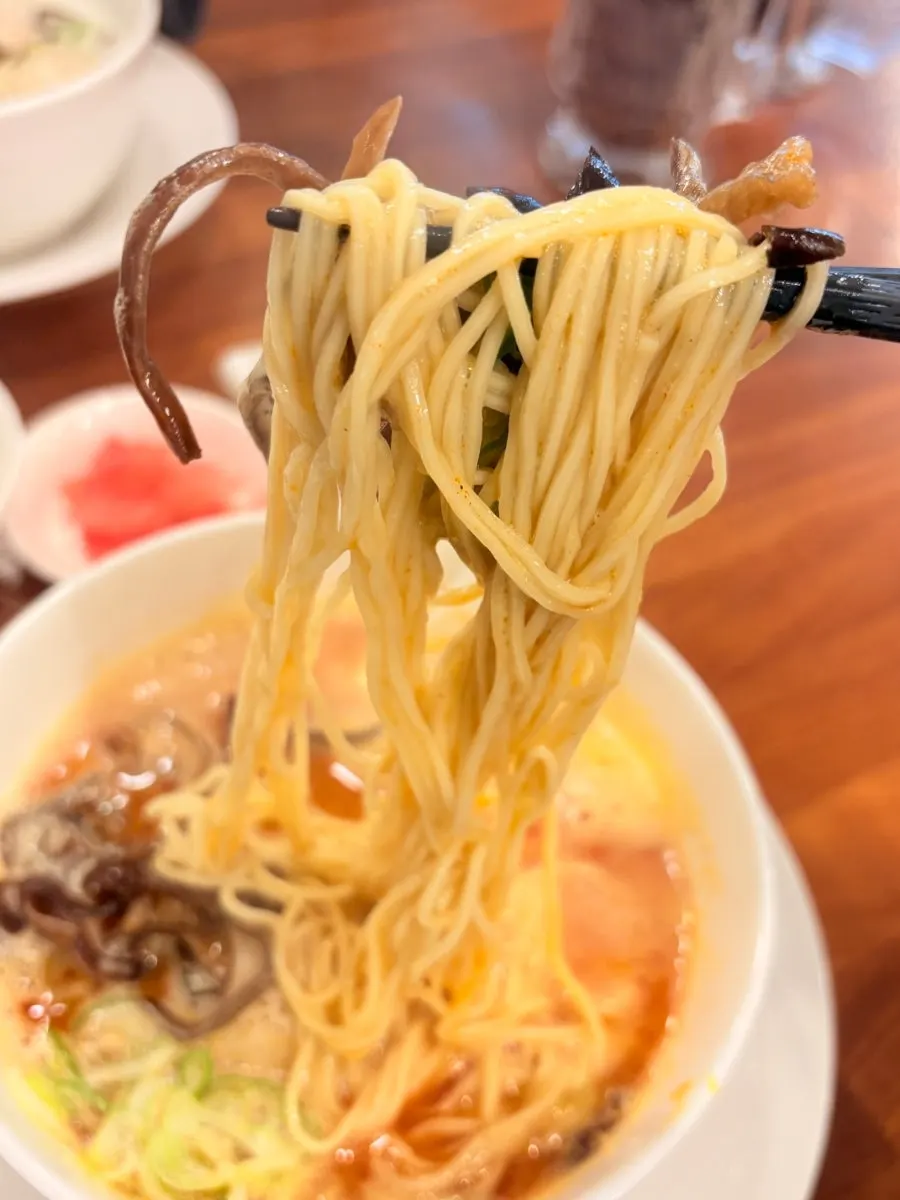 부드러운 닭가슴살을 집어 올린 카라빠이탄