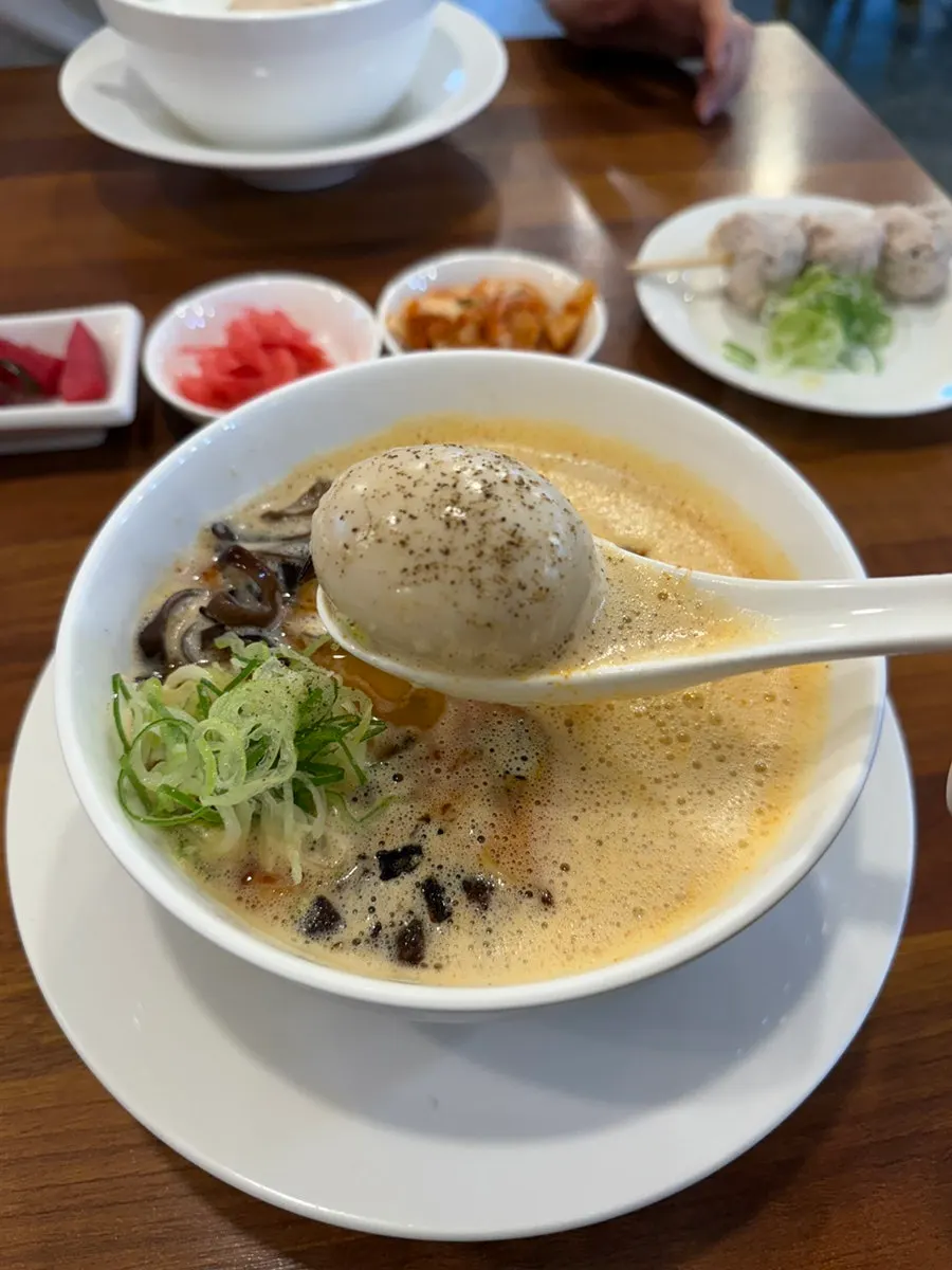 A bowl of spicy kara paitan