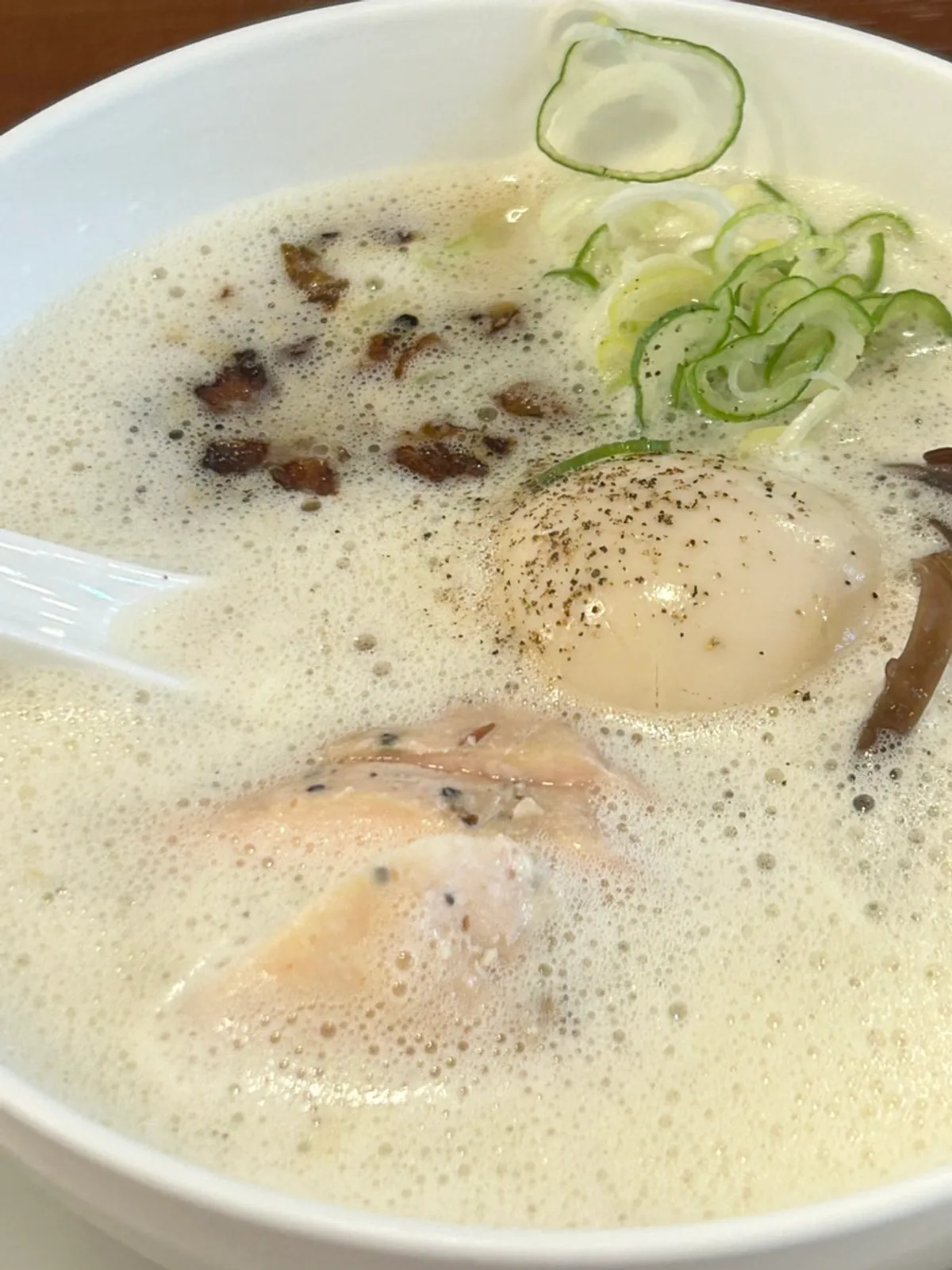 Tori paitan ramen with its milky chicken broth