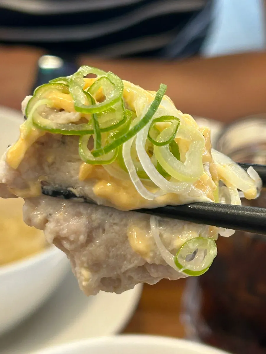 Springy soft-boiled egg on the ramen
