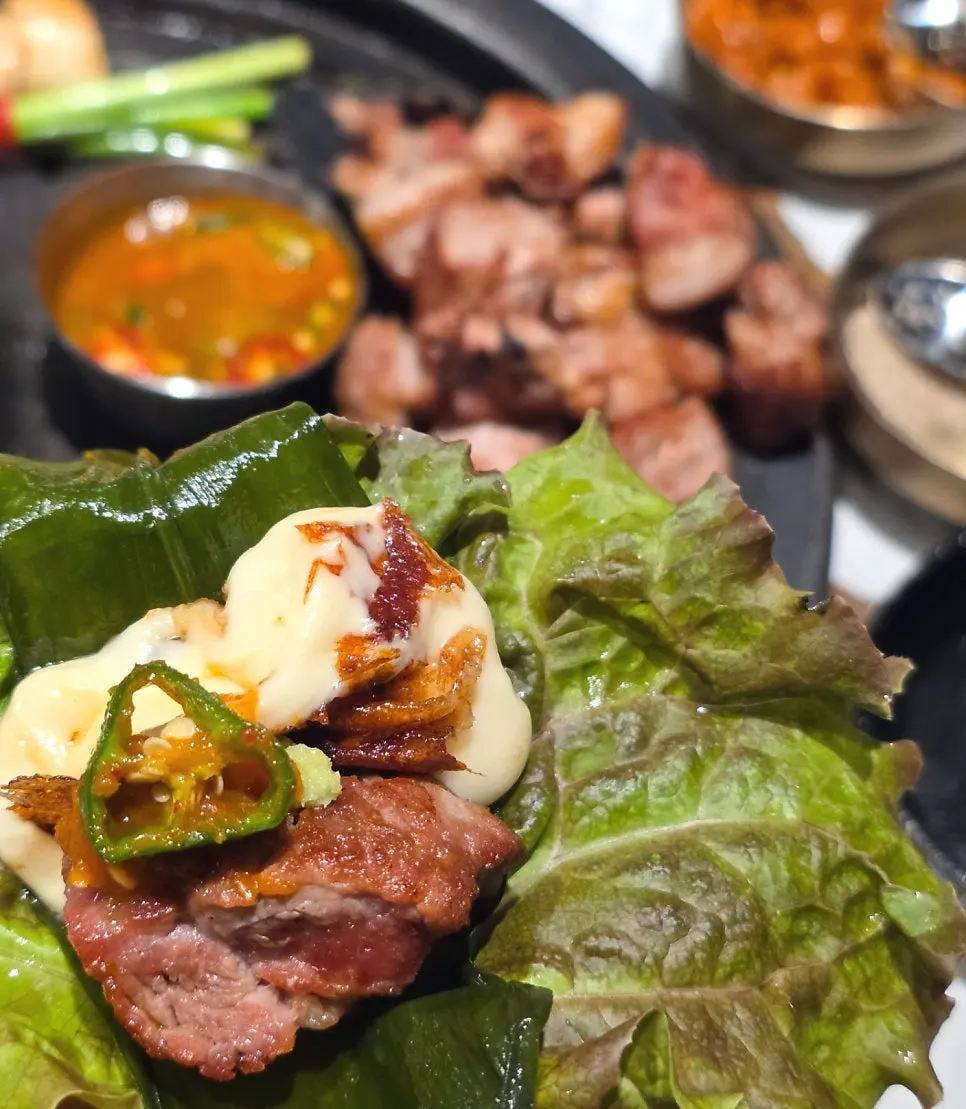 A piece of upper sirloin grilled by staff