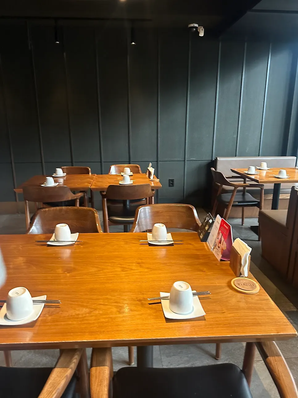 Tidy, well-organized interior of Orot Robata